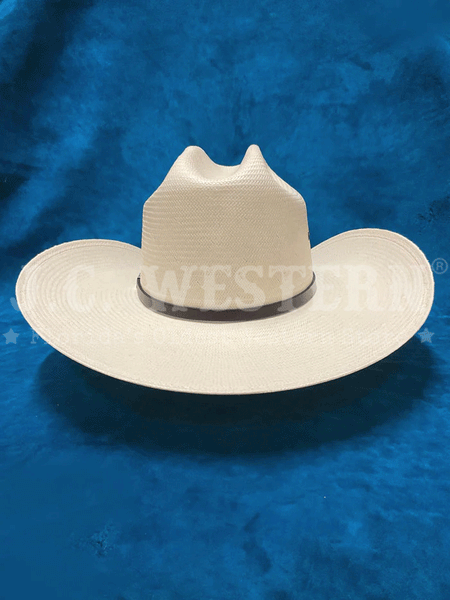 Resistol RSSACL-304281 SANTA CLARA George Strait Collection Straw Hat Natural back view. If you need any assistance with this item or the purchase of this item please call us at five six one seven four eight eight eight zero one Monday through Saturday 10:00a.m EST to 8:00 p.m EST
