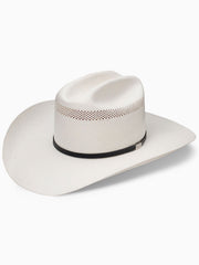Resistol RSRNRD-304281 RANCH ROAD George Strait Collection 10X Straw Hat Natural side / front view. If you need any assistance with this item or the purchase of this item please call us at five six one seven four eight eight eight zero one Monday through Saturday 10:00a.m EST to 8:00 p.m EST