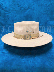 Charlie 1 Horse CWSPPO-034071 SPEAR POINT Hat Silver Belly side view. If you need any assistance with this item or the purchase of this item please call us at five six one seven four eight eight eight zero one Monday through Saturday 10:00a.m EST to 8:00 p.m EST