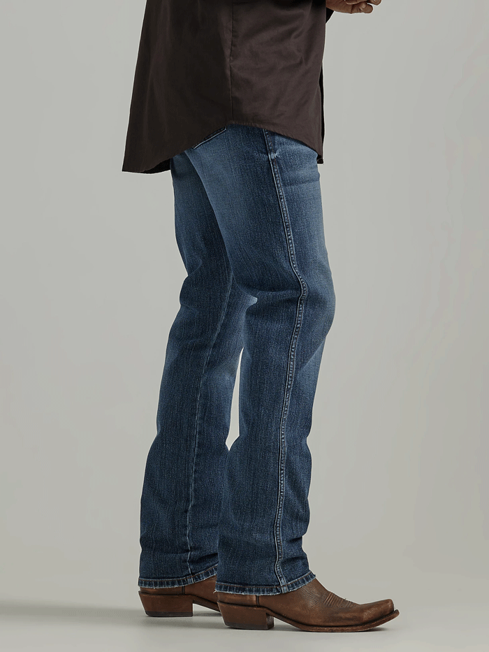Wrangler 112338536 Mens Retro Slim Fit Straight Leg Jean Gaffrey front view. If you need any assistance with this item or the purchase of this item please call us at five six one seven four eight eight eight zero one Monday through Saturday 10:00a.m EST to 8:00 p.m EST