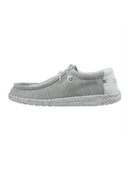 Hey Dude 40019-1KA Mens Wally Sox Shoe Stone White side view. If you need any assistance with this item or the purchase of this item please call us at five six one seven four eight eight eight zero one Monday through Saturday 10:00a.m EST to 8:00 p.m EST