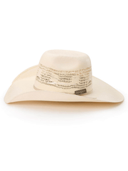 Seager SEA11796 FREEHAND 4X Straw Hat Ivory side view. If you need any assistance with this item or the purchase of this item please call us at five six one seven four eight eight eight zero one Monday through Saturday 10:00a.m EST to 8:00 p.m EST