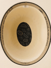 Seager SEA11790 NEW MONEY 4X Straw Hat Ivory inside view. If you need any assistance with this item or the purchase of this item please call us at five six one seven four eight eight eight zero one Monday through Saturday 10:00a.m EST to 8:00 p.m EST