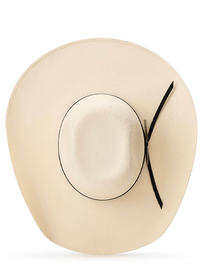 Seager SEA11790 NEW MONEY 4X Straw Hat Ivory side / front view. If you need any assistance with this item or the purchase of this item please call us at five six one seven four eight eight eight zero one Monday through Saturday 10:00a.m EST to 8:00 p.m EST