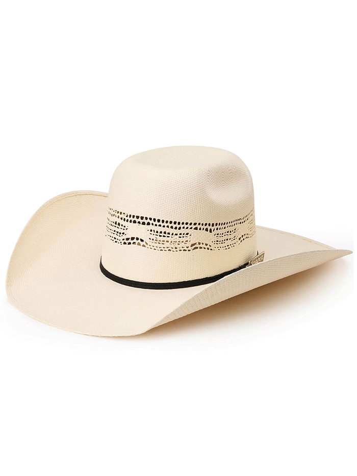 Seager SEA11790 NEW MONEY 4X Straw Hat Ivory side / front view. If you need any assistance with this item or the purchase of this item please call us at five six one seven four eight eight eight zero one Monday through Saturday 10:00a.m EST to 8:00 p.m EST