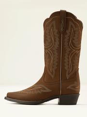 Ariat 10061138 Youth Casanova Western Boot Distressed Brown side view. If you need any assistance with this item or the purchase of this item please call us at five six one seven four eight eight eight zero one Monday through Saturday 10:00a.m EST to 8:00 p.m EST