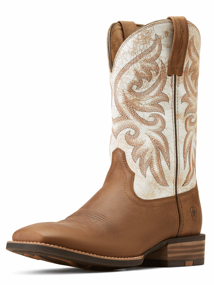 Ariat 10047023 Mens Slingshot Western Boot Vienna Tan front and side view. If you need any assistance with this item or the purchase of this item please call us at five six one seven four eight eight eight zero one Monday through Saturday 10:00a.m EST to 8:00 p.m EST