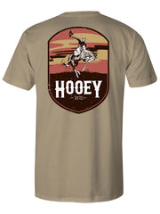 Hooey HT1688TN Mens CHEYENNE Pocket T-Shirt Tan back view. If you need any assistance with this item or the purchase of this item please call us at five six one seven four eight eight eight zero one Monday through Saturday 10:00a.m EST to 8:00 p.m EST