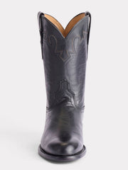 Lucchese CL6505.C2 Mens Sunset Roper Boot Black front view. If you need any assistance with this item or the purchase of this item please call us at five six one seven four eight eight eight zero one Monday through Saturday 10:00a.m EST to 8:00 p.m EST