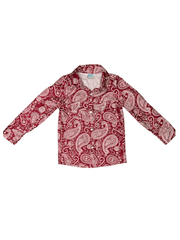 Shea Baby SNAP16 Kids Long Sleeve Western Shirt Maroon front view. If you need any assistance with this item or the purchase of this item please call us at five six one seven four eight eight eight zero one Monday through Saturday 10:00a.m EST to 8:00 p.m EST