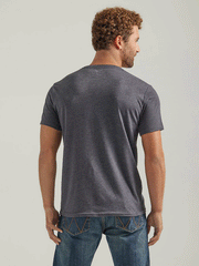 Wrangler 112339597 Mens Mexico Horse Rider Graphic T-Shirt Charcoal Heather back view. If you need any assistance with this item or the purchase of this item please call us at five six one seven four eight eight eight zero one Monday through Saturday 10:00a.m EST to 8:00 p.m EST