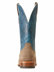 Ariat 10047071 Mens Circuit Rockridge Western Boot Smokey Roughout back view. If you need any assistance with this item or the purchase of this item please call us at five six one seven four eight eight eight zero one Monday through Saturday 10:00a.m EST to 8:00 p.m EST