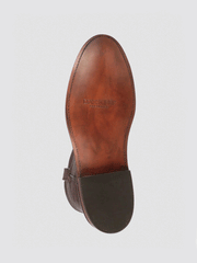 Lucchese CL6510.C2 Mens Sunset Roper Chocolate sole view. If you need any assistance with this item or the purchase of this item please call us at five six one seven four eight eight eight zero one Monday through Saturday 10:00a.m EST to 8:00 p.m EST