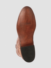 Lucchese CL6506.C2 Mens Sunset Roper Tan sole view. If you need any assistance with this item or the purchase of this item please call us at five six one seven four eight eight eight zero one Monday through Saturday 10:00a.m EST to 8:00 p.m EST