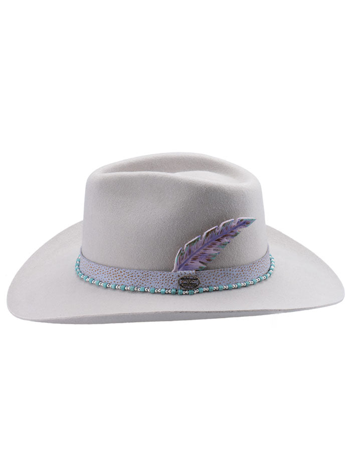 Bullhide TURNING POINT 0869SB Womens Fashion Felt Collection Hat Silverbelly side / front view. If you need any assistance with this item or the purchase of this item please call us at five six one seven four eight eight eight zero one Monday through Saturday 10:00a.m EST to 8:00 p.m EST
