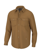 Local Boy Outfitters L1300014-ROK Mens Sportsmans Shacket Rustic Oak front view. If you need any assistance with this item or the purchase of this item please call us at five six one seven four eight eight eight zero one Monday through Saturday 10:00a.m EST to 8:00 p.m EST