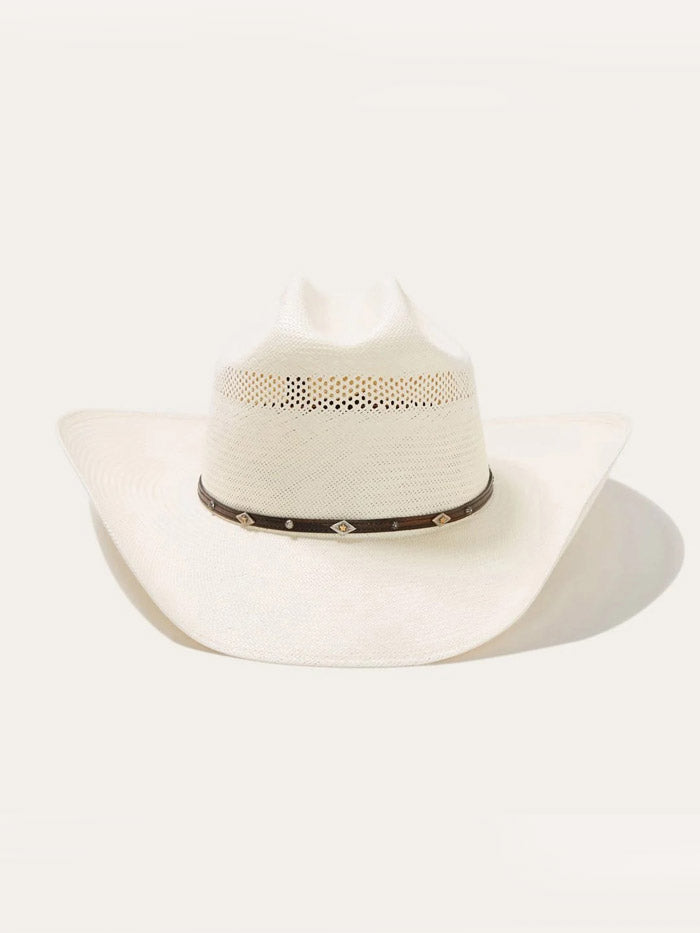Stetson SSLOBO-304281 LOBO 10X Straw Hat Natural front / side view. If you need any assistance with this item or the purchase of this item please call us at five six one seven four eight eight eight zero one Monday through Saturday 10:00a.m EST to 8:00 p.m EST