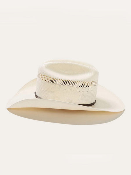 Stetson SSLOBO-304281 LOBO 10X Straw Hat Natural side view. If you need any assistance with this item or the purchase of this item please call us at five six one seven four eight eight eight zero one Monday through Saturday 10:00a.m EST to 8:00 p.m EST
