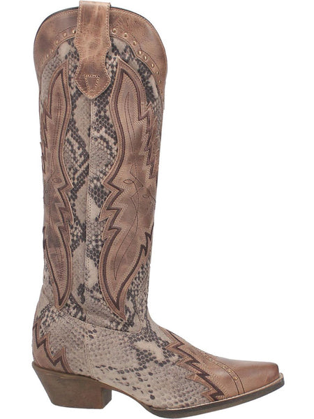 Laredo 52461 Womens SHAWNEE Leather Boot Natural outer side view.  If you need any assistance with this item or the purchase of this item please call us at five six one seven four eight eight eight zero one Monday through Saturday 10:00a.m EST to 8:00 p.m EST
