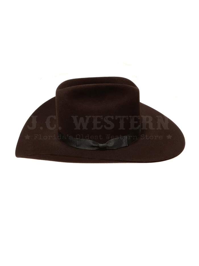 Serratelli VEGAST3CV 8X Felt Western Hat Cherry Velvet front and side view. If you need any assistance with this item or the purchase of this item please call us at five six one seven four eight eight eight zero one Monday through Saturday 10:00a.m EST to 8:00 p.m EST