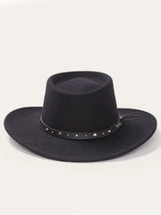 Stetson SWBKHK-783207 BLACK HAWK Outdoor Crushable Felt Hat Black front view. If you need any assistance with this item or the purchase of this item please call us at five six one seven four eight eight eight zero one Monday through Saturday 10:00a.m EST to 8:00 p.m EST