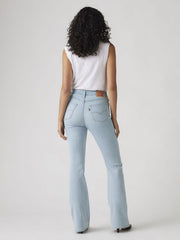 Levi's A34100076 Womens 726 HR Flare Eternal Indigo Light Blue back view. If you need any assistance with this item or the purchase of this item please call us at five six one seven four eight eight eight zero one Monday through Saturday 10:00a.m EST to 8:00 p.m EST