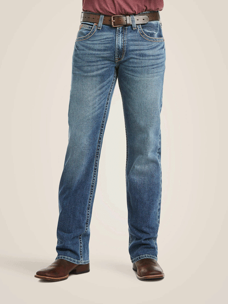 Ariat 10021879 Mens M5 Slim Stretch Stillwell Stackable Straight Leg Jean Fargo front view. If you need any assistance with this item or the purchase of this item please call us at five six one seven four eight eight eight zero one Monday through Saturday 10:00a.m EST to 8:00 p.m EST
