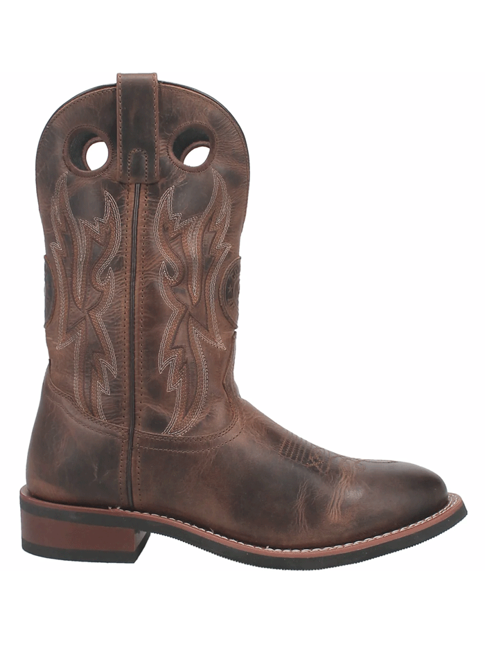 Laredo 7915 Mens Dawson Leather Boot Brown front and side view. If you need any assistance with this item or the purchase of this item please call us at five six one seven four eight eight eight zero one Monday through Saturday 10:00a.m EST to 8:00 p.m EST