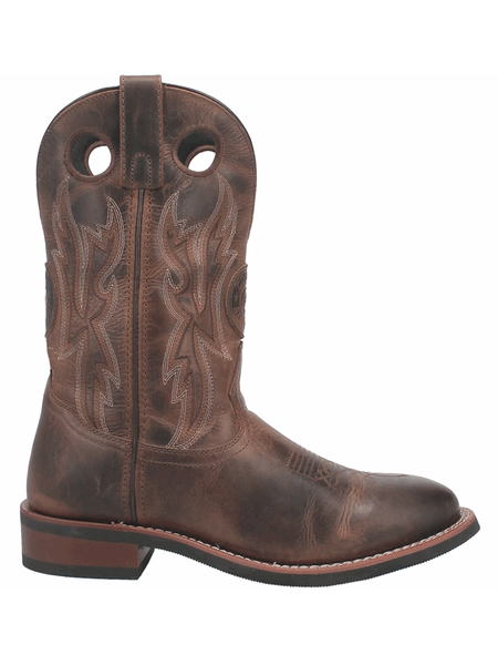Laredo 7915 Mens Dawson Leather Boot Brown side view. If you need any assistance with this item or the purchase of this item please call us at five six one seven four eight eight eight zero one Monday through Saturday 10:00a.m EST to 8:00 p.m EST