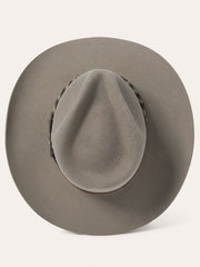 Stetson SBDFTR-163420 DRIFTER 4X Western Hat Stone view from above. If you need any assistance with this item or the purchase of this item please call us at five six one seven four eight eight eight zero one Monday through Saturday 10:00a.m EST to 8:00 p.m EST