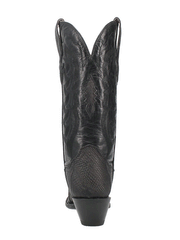 Dan Post DP3008 Womens Drifter Lizard Boots Charcoal back view. If you need any assistance with this item or the purchase of this item please call us at five six one seven four eight eight eight zero one Monday through Saturday 10:00a.m EST to 8:00 p.m EST