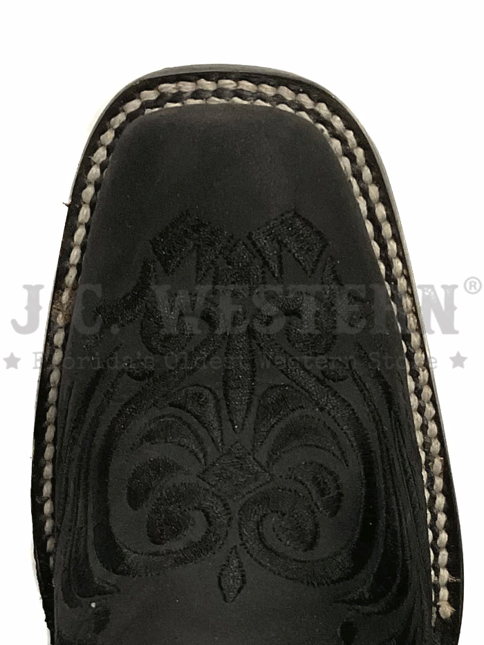 Circle G L5464 Ladies Embroidery Boot Black side and front view. If you need any assistance with this item or the purchase of this item please call us at five six one seven four eight eight eight zero one Monday through Saturday 10:00a.m EST to 8:00 p.m EST