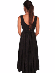 Scully HC118-BLK Womens Lace Up Dress Black back view. If you need any assistance with this item or the purchase of this item please call us at five six one seven four eight eight eight zero one Monday through Saturday 10:00a.m EST to 8:00 p.m EST