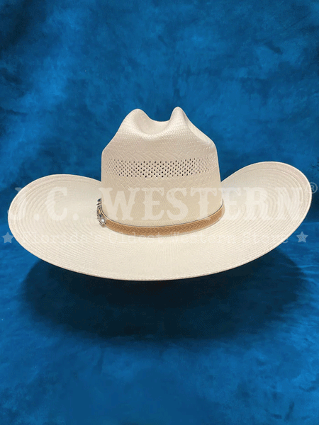 Stetson SSARPH-304281 ARAPAHO 10X Straw Hat Natural back view. If you need any assistance with this item or the purchase of this item please call us at five six one seven four eight eight eight zero one Monday through Saturday 10:00a.m EST to 8:00 p.m EST