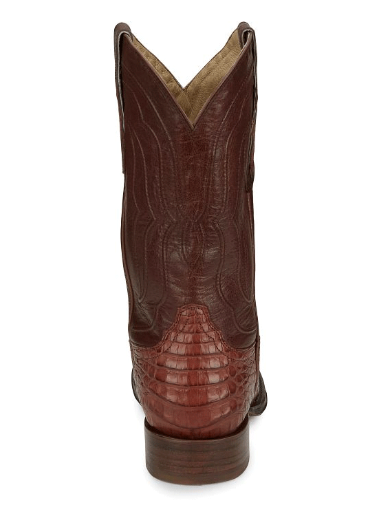 Tony Lama DR5260 Mens Tremaine Caiman Boot Cognac front view of pair. If you need any assistance with this item or the purchase of this item please call us at five six one seven four eight eight eight zero one Monday through Saturday 10:00a.m EST to 8:00 p.m EST
