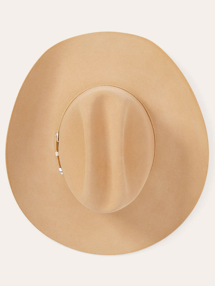 Stetson SFSHAS-7540BS SHASTA 10X Premier Felt Western Hat Butterscotch side / front view. If you need any assistance with this item or the purchase of this item please call us at five six one seven four eight eight eight zero one Monday through Saturday 10:00a.m EST to 8:00 p.m EST