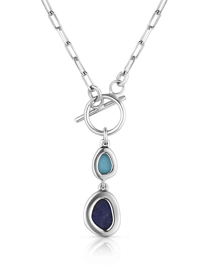 Montana Silversmiths NC5856 Womens Nature's Obsession Necklace Silver front view. If you need any assistance with this item or the purchase of this item please call us at five six one seven four eight eight eight zero one Monday through Saturday 10:00a.m EST to 8:00 p.m EST