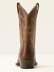 Ariat 10053623 Kids Decatur Western Boot Honey Bee Bark back view. If you need any assistance with this item or the purchase of this item please call us at five six one seven four eight eight eight zero one Monday through Saturday 10:00a.m EST to 8:00 p.m EST