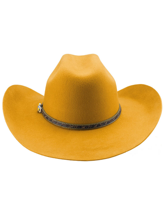 Bullhide LIFE WITH YOU 0870MU 4X Premium Wool Hat Mustard side / front view. If you need any assistance with this item or the purchase of this item please call us at five six one seven four eight eight eight zero one Monday through Saturday 10:00a.m EST to 8:00 p.m EST