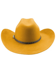 Bullhide LIFE WITH YOU 0870MU 4X Premium Wool Hat Mustard back view. If you need any assistance with this item or the purchase of this item please call us at five six one seven four eight eight eight zero one Monday through Saturday 10:00a.m EST to 8:00 p.m EST 