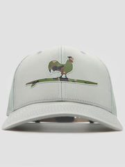 Beach & Barn SURFING ROOSTER CAMO Snapback Hat Solid Quarry front view. If you need any assistance with this item or the purchase of this item please call us at five six one seven four eight eight eight zero one Monday through Saturday 10:00a.m EST to 8:00 p.m EST