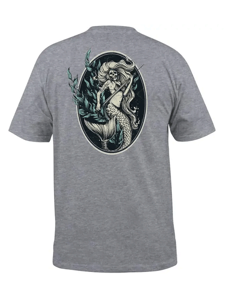 Salt Life SLM11011 Mens Spear Huntress Short Sleeve Tee Athletic Heather back view. If you need any assistance with this item or the purchase of this item please call us at five six one seven four eight eight eight zero one Monday through Saturday 10:00a.m EST to 8:00 p.m EST