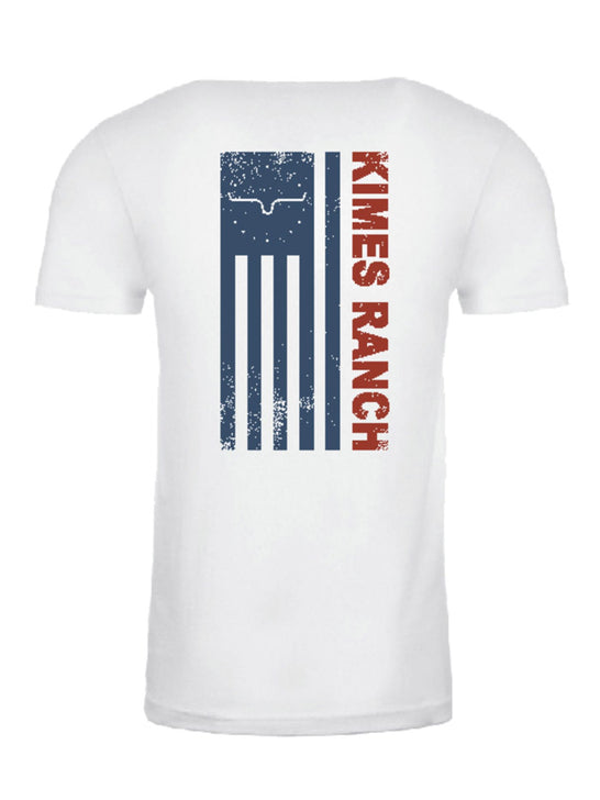 Kimes Ranch 76 Mens Short Sleeve Graphic T-Shirt White back view. If you need any assistance with this item or the purchase of this item please call us at five six one seven four eight eight eight zero one Monday through Saturday 10:00a.m EST to 8:00 p.m EST