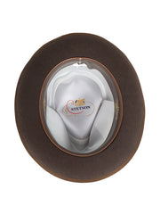 Stetson TWWIPTB102323 WHIPPET B Wool Fedora Hat Mink inside view. If you need any assistance with this item or the purchase of this item please call us at five six one seven four eight eight eight zero one Monday through Saturday 10:00a.m EST to 8:00 p.m EST
