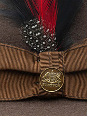 Stetson TWWIPTB102323 WHIPPET B Wool Fedora Hat Mink band close up. If you need any assistance with this item or the purchase of this item please call us at five six one seven four eight eight eight zero one Monday through Saturday 10:00a.m EST to 8:00 p.m EST