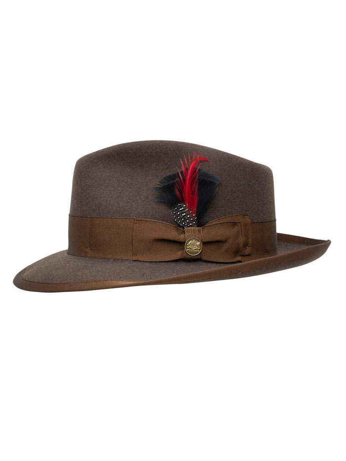 Stetson TWWIPTB102323 WHIPPET B Wool Fedora Hat Mink front and side view. If you need any assistance with this item or the purchase of this item please call us at five six one seven four eight eight eight zero one Monday through Saturday 10:00a.m EST to 8:00 p.m EST
