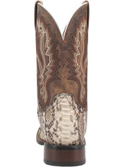 Dan Post DP4917 Mens BRUTUS Python Western Boot Natural back view. If you need any assistance with this item or the purchase of this item please call us at five six one seven four eight eight eight zero one Monday through Saturday 10:00a.m EST to 8:00 p.m EST