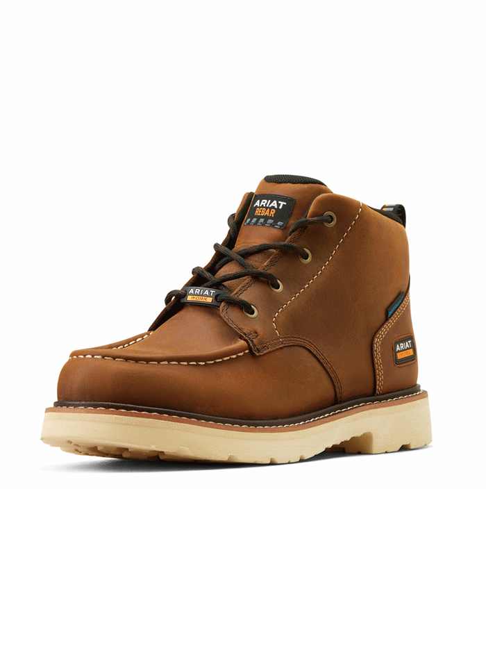 Ariat 10050846 Mens Rebar Lift Chukka Waterproof Work Boot Distressed J.C. Western Wear