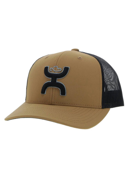 Hooey 2204T-TNBK STERLING Snapback Hat Tan Black front / side view. If you need any assistance with this item or the purchase of this item please call us at five six one seven four eight eight eight zero one Monday through Saturday 10:00a.m EST to 8:00 p.m EST
