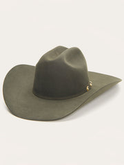 Stetson SFMNFD-754242 Munford 6X Felt Hat Sage side / front view. If you need any assistance with this item or the purchase of this item please call us at five six one seven four eight eight eight zero one Monday through Saturday 10:00a.m EST to 8:00 p.m EST